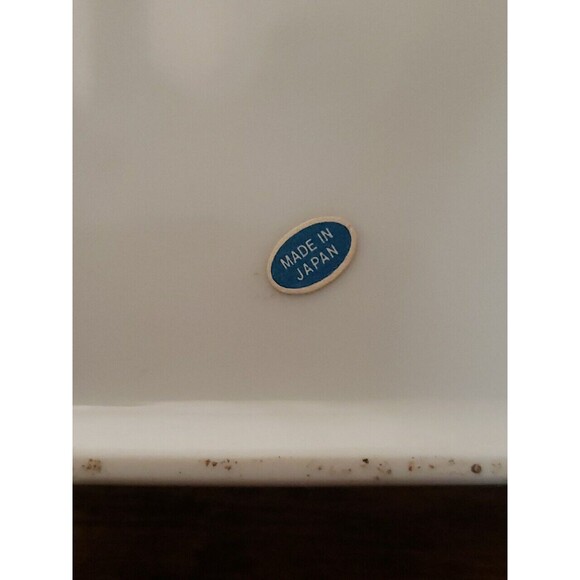 Vintage Ceramic Tabby Cat Trinket Box Square Painted Floral Made In Japan Kitten - Picture 6 of 7